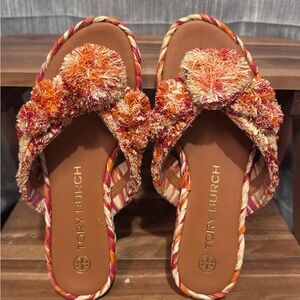 Tory Burch Raffia Sandals - Size 7